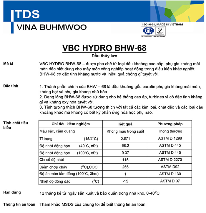 dau thuy luc buhmwoo chinh hang, dau thuy luc 32, dau thuy luc 46, dau thuy luc 68, dau nhot thuy luc 68, dau nhot 10, dau nhot thuy luc aw 68, dau nhon thuy luc 32, dau nhot thuy luc 32 Duracon vina; giá bán dầu thủy lực buhmwoo vbc hydro BHW-68V chính hãng giá rẻ tại hà nội; giá bán dầu thủy lực vbc hydro BHW-68V chính hãng giá rẻ tại hà nội; giá bán dầu nhờn thủy lực 32 VBC HYDRO BHW-68V chính hãng; giá bán dầu thủy lực buhmwoo hàn quốc; giá bán dầu thủy lực buhmwoo 32; giá bán dầu thủy lực buhmwoo 46; giá bán dầu thủy lực buhmwoo 68; giá bán dầu nhờn thủy lực buhmwoo 32 46 68; giá bán dầu nhớt thủy lực buhmwoo 32 46 68; giá bán dầu nhớt thủy lực chính hãng giá rẻ; giá bán dầu thủy lực 32 chính hãng giá rẻ tại hà nội; giá bán dầu thủy lực 46 chính hãng giá rẻ; giá bán dầu thủy lực 68 chính hãng giá rẻ; giá bán dầu thủy lực aw 68 chính hãng giá rẻ; giá bán dầu thủy lực castrol chính hãng giá rẻ; giá bán dầu nhớt 10 chính hãng giá rẻ; giá bán dầu nhớt thủy lực chính hãng giá rẻ; giá bán dầu nhớt thủy lực 68 chính hãng giá rẻ tại hà nội; giá bán dầu nhờn thủy lực 10 32 46 68 chính hãng giá rẻ tại hà nội;