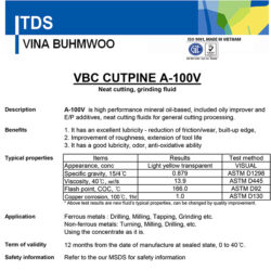 Duracon vina; giá bán dầu cắt gọt VBC CUTPINE A-100V chính hãng tại hà nội; giá bán dầu cắt gọt Buhmwoo VBC CUTPINE A-100V chính hãng tại hà nội; giá bán dầu cắt gọt không pha nước VBC CUTPINE A-100V chính hãng tại hà nội; giá bán dầu cắt gọt không pha nước Buhmwoo VBC CUTPINE A-100V chính hãng tại hà nội; giá bán dầu cắt gọt kim loại không pha nước VBC CUTPINE A-100V chính hãng tại hà nội; dầu gia công kim loại không pha nước; dầu cắt gọt gia công cơ khí, dầu cắt gọt nguyên chất; dầu bôi trơn máy gia công cơ khí cắt gọt kim loại; giá bán dầu cắt gọt chính hãng giá rẻ giá tốt tại hà nội; giá bán dầu cắt gọt không pha nước chính hãng giá rẻ giá tốt tại hà nội; giá bán dầu cắt gọt không pha nước; giá bán dầu cắt gọt kim loại chính hãng giá rẻ giá tốt tại hà nội; giá bán dung dịch tưới nguội; giá bán dầu cắt gọt kim loại không pha nước; giá bán dầu cắt gọt kim loại không pha nước chính hãng giá rẻ giá tốt tại hà nội; giá bán dầu tưới nguội; giá bán dầu tưới nguội cho máy phay cnc; giá bán dầu tưới nguội cho máy cnc chính hãng giá rẻ giá tốt tại hà nội; giá bán dầu tưới nguội cho máy tiện; giá bán dầu tưới nguội máy cnc chính hãng giá rẻ giá tốt tại hà nội; giá bán dầu tưới nguội không pha nước; giá dầu tưới nguội không pha nước chính hãng giá rẻ giá tốt tại hà nội; sài gòn, thành phố hồ chí minh tphcm;